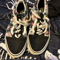 Women's Floral Vans 8.5