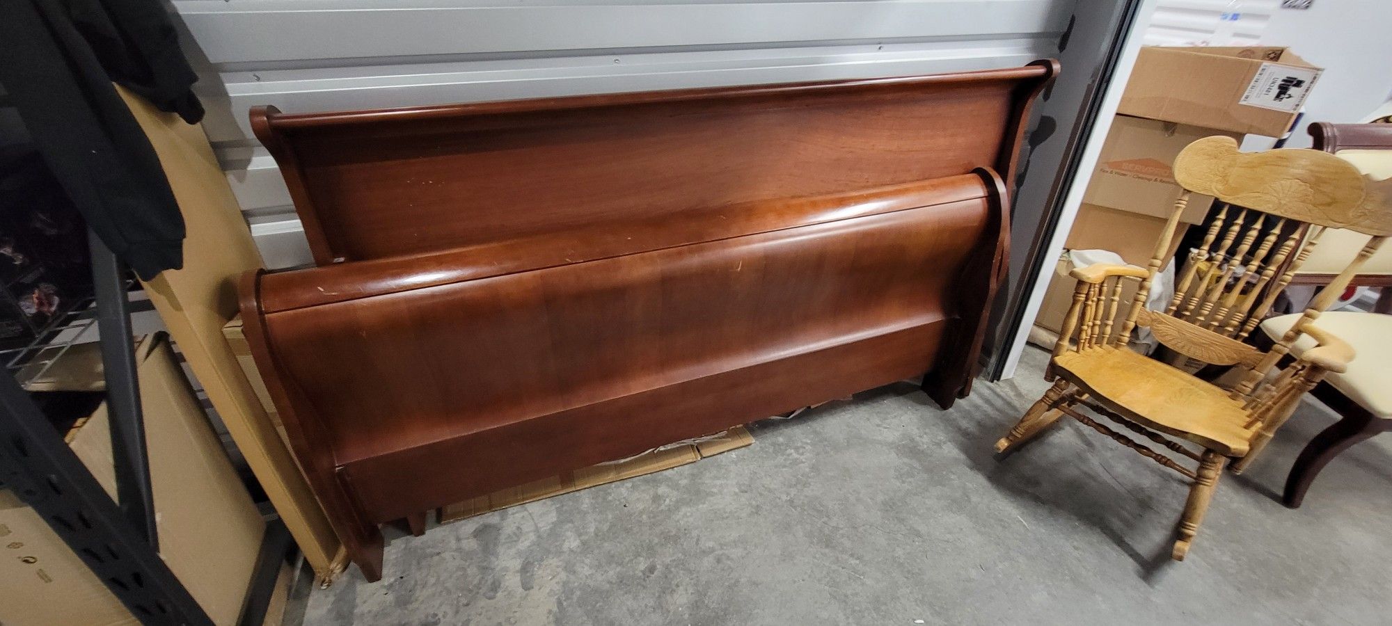Sleigh Bed Frame (Cherry wood)