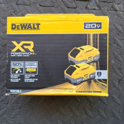 Dewalt Powerstock Two Batteries 8.0ah