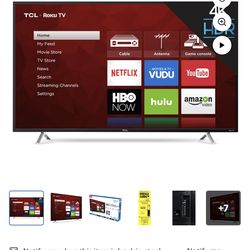 TCL 55S405 55 inch Roku 4K TV - Smart - 120 Hz