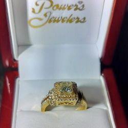 Engagement Ring 14K Yellow Gold