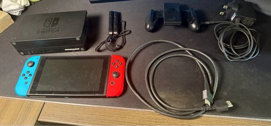 Nintendo Switch V1 Bundle with Dock, Joy-Cons, Charger & HDMI