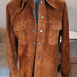 Vintage Suede Trucker Jacket 