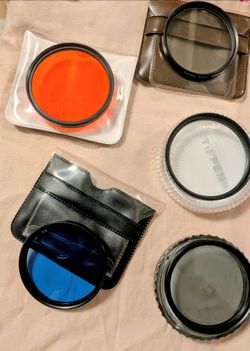 Vintage Vintage Camera Lens Filter Lot – Tiffen, Hoya, Rolev (55mm & 58mm)