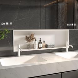 Shower Niche 36x12 - Recessed Wall Shelf, White