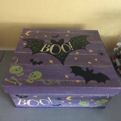 Halloween Craft Gothic Storage Box Crafting Organizer 