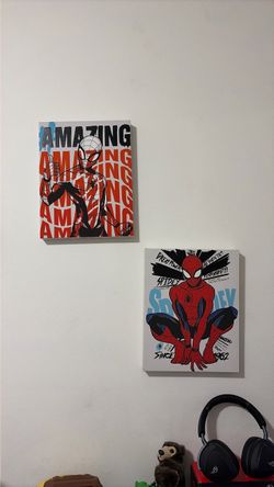 Spider-Man Canvas Wall Art Set of 2