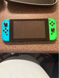 Nintendo switch with accessories