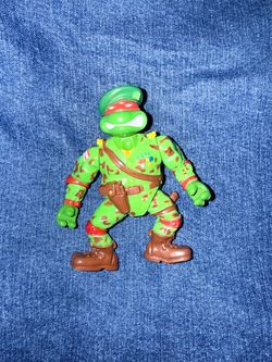 Vintage 1991 TMNT Teenage Mutant Ninja Turtles "Green Beret Raphael"