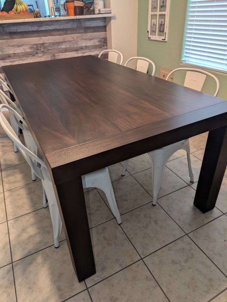 Solid Wood Dining Table And Chairs