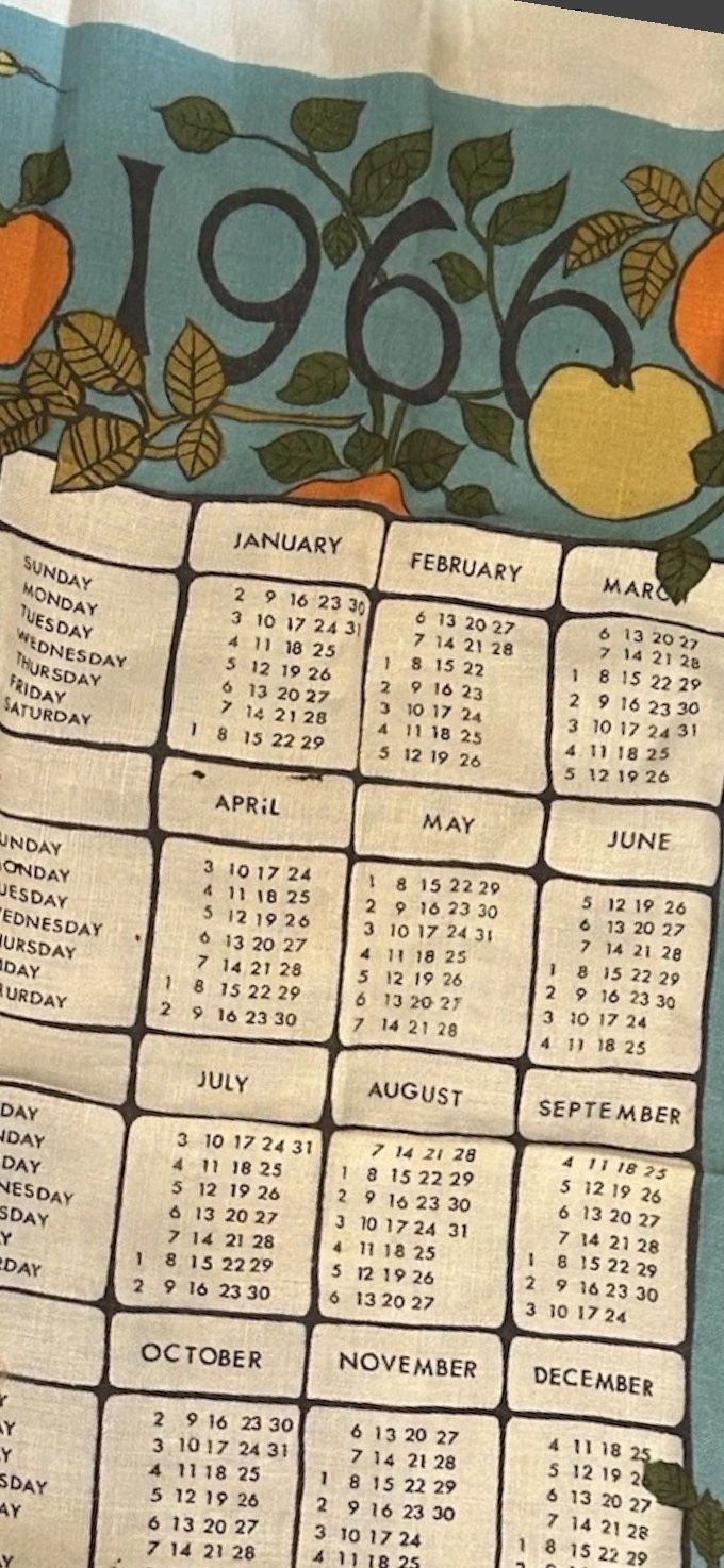1966  calendar 
