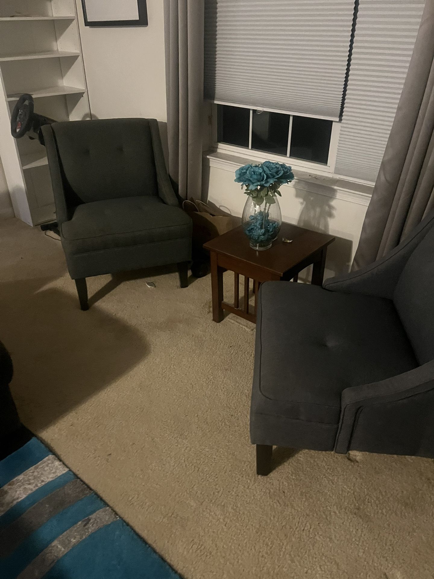 2 Occasional Chairs Gray