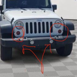Grill Sign Lights Jeep Wrangler 2007 To 2017