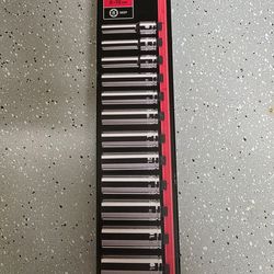TEKTON 3/8 in Drive 8-19mm Deep Socket Set 12 pc