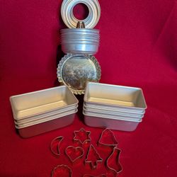 Vintage Miniature Baking Pans And Cutters