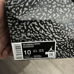 Jordan 3 Retro White/ Midnight Navy