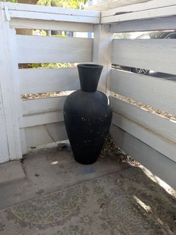 Large Black Vase