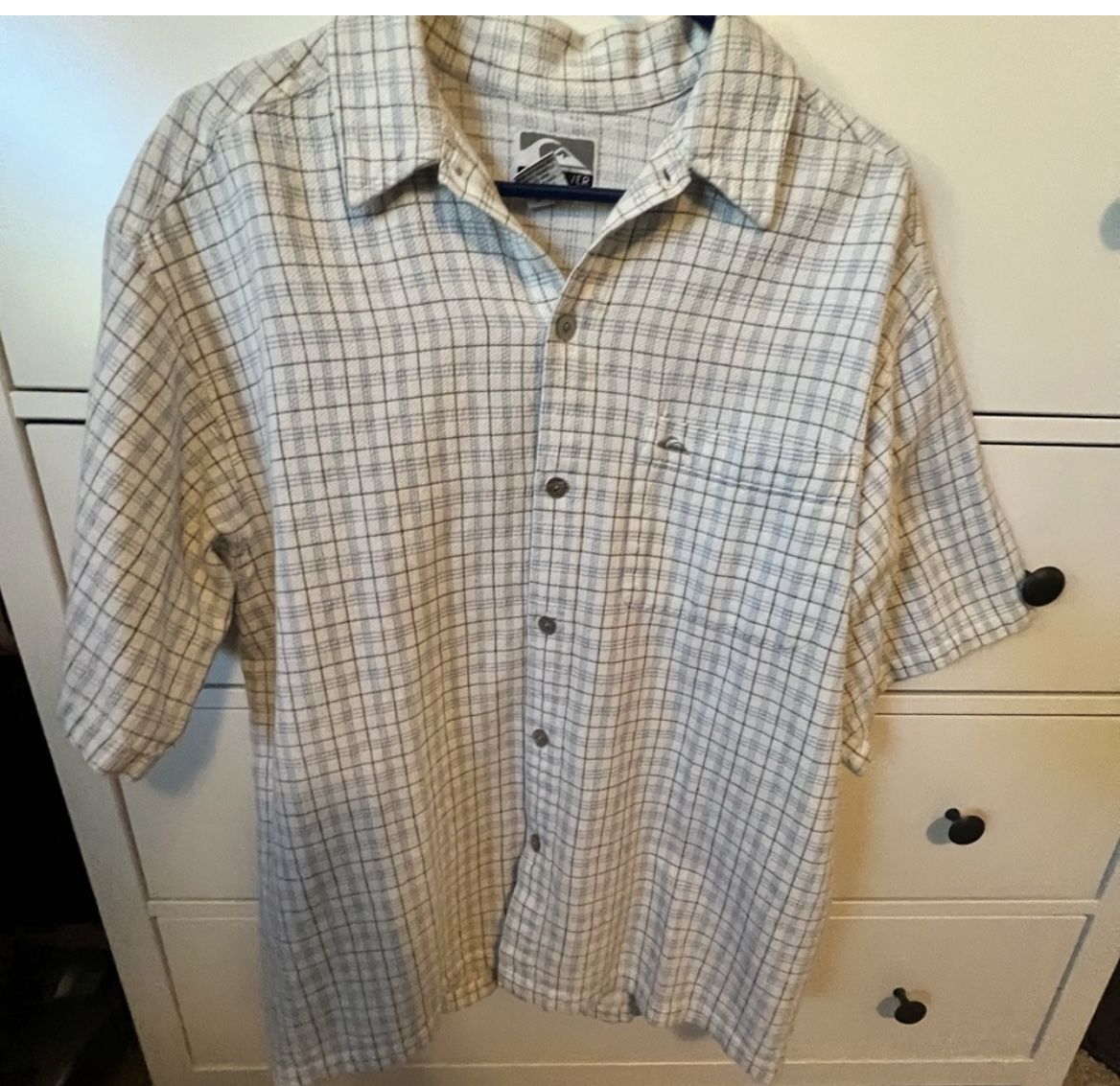 Quiksilver Plaid Shirt Size Large