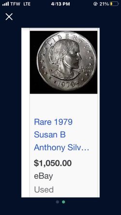 Susan B anthony coin 1979
