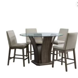 Glass Table & Chair Set