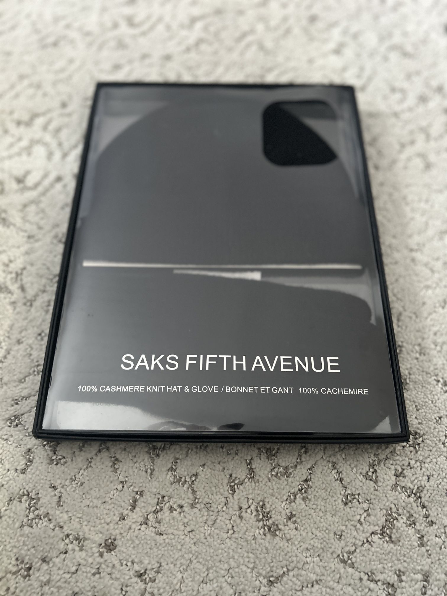 Saks Fifth Avenue Hat + Gloves