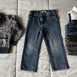 Toddler Boys Winter Outfit Bundle (4T/5)