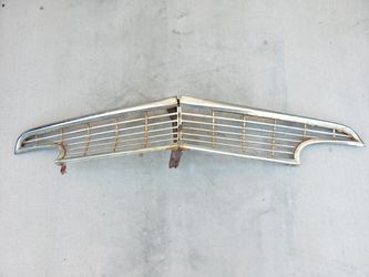 Original 1956 Ford Car Front Chrome Grille & Bracket
