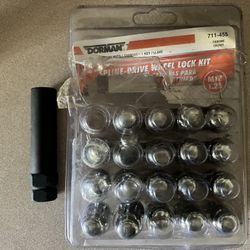 Dorman Chrome M12 1.25 Spine Drive Lock Kit 19 New Nuts