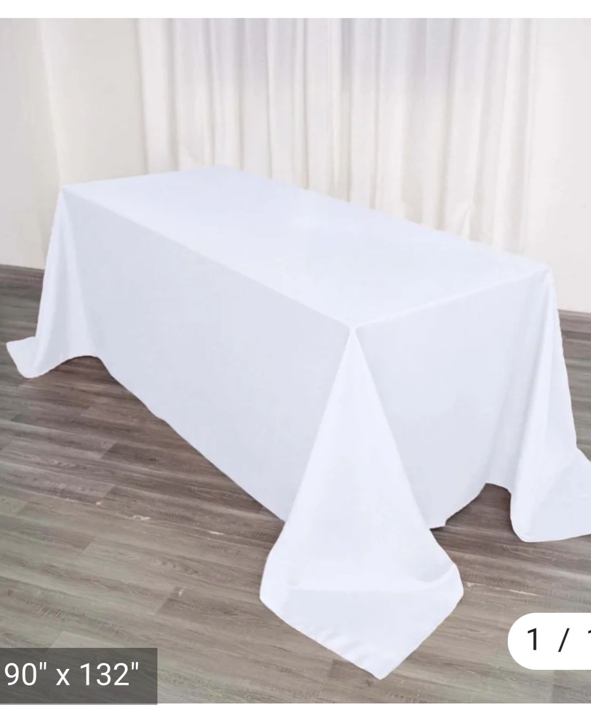 Brand New White Tablecloths