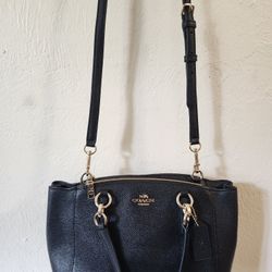 Black Leather Coach Bag