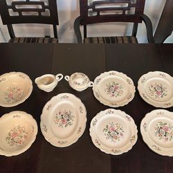 Homer Laughlin Virginia Rose china set