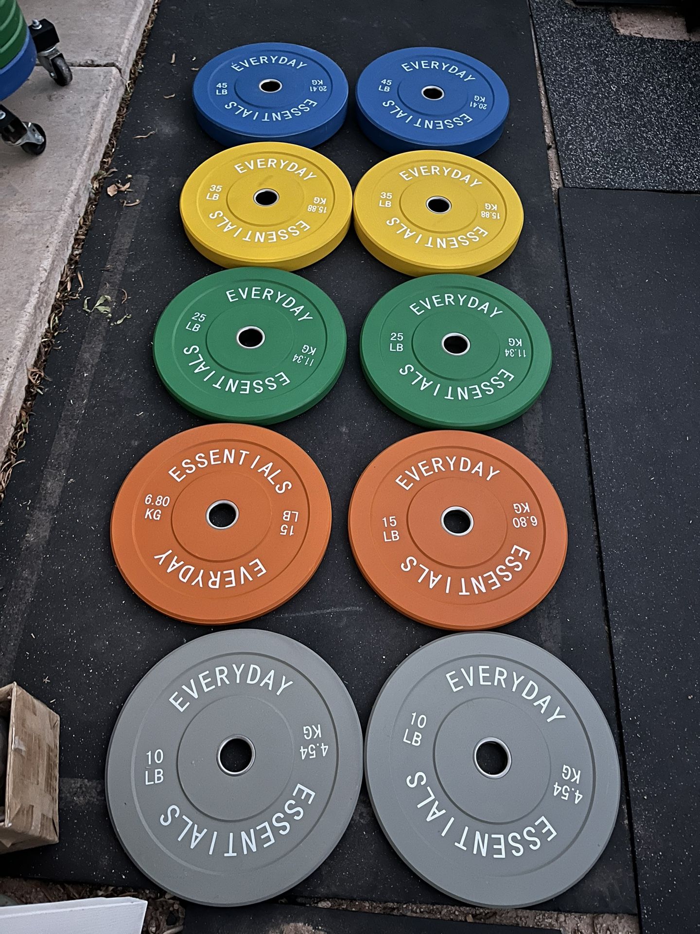260lb Olympic Bumper Plate Set Weights