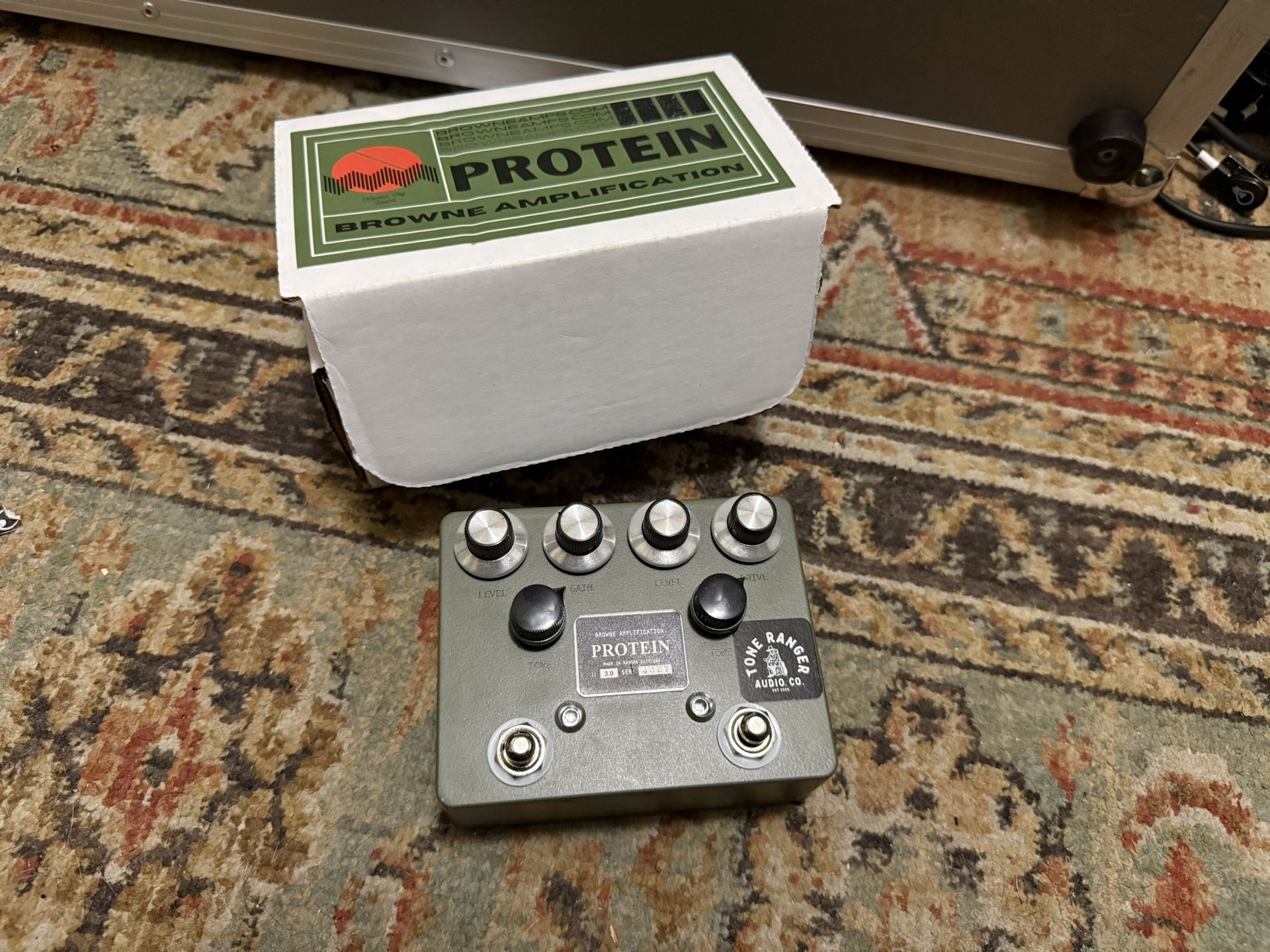 (Tone Ranger Audio Modded Green Side) Browne Amplification - Protein V3