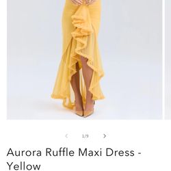 Yellow Ruffle Dress-perfect for Summer! 