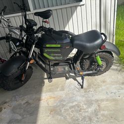Greenworks Electric Mini Bike – 108 Miles, 25 MPH, 2 Batteries