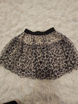 Toddler Girl Leopard Skirt 
