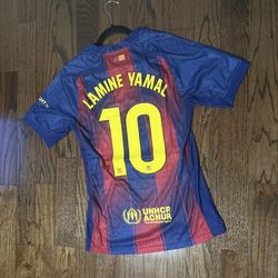 Nike Barcelona Lamine Yamal multicoloured jersey, Size L #soccer  #barca