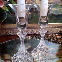 Crystal Candlestick Holders 