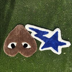 commo des and bape rug 