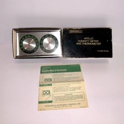 NOS Desktop Or Wall Weather Station Springfield USA Temperature Humidity Works!
