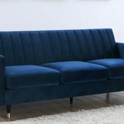 Lola Velvet Navy Sofa

