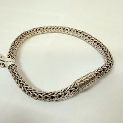 Sterling Silver Woven Bracelet
