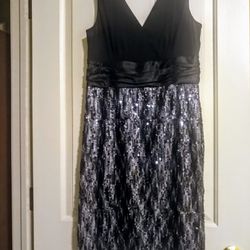 LIKE NEW Condition Size 12... Gorgeous Sequined Dress From DRESS BARN