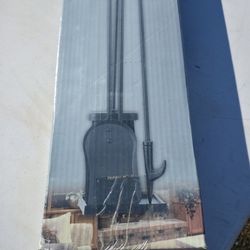 Uni-Flame Fireplace Tool Set — 4-Piece, Black Finish, Lightly Used