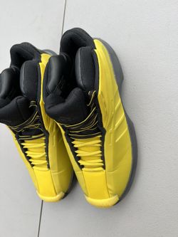 Yellow Adidas Basketball Shoes