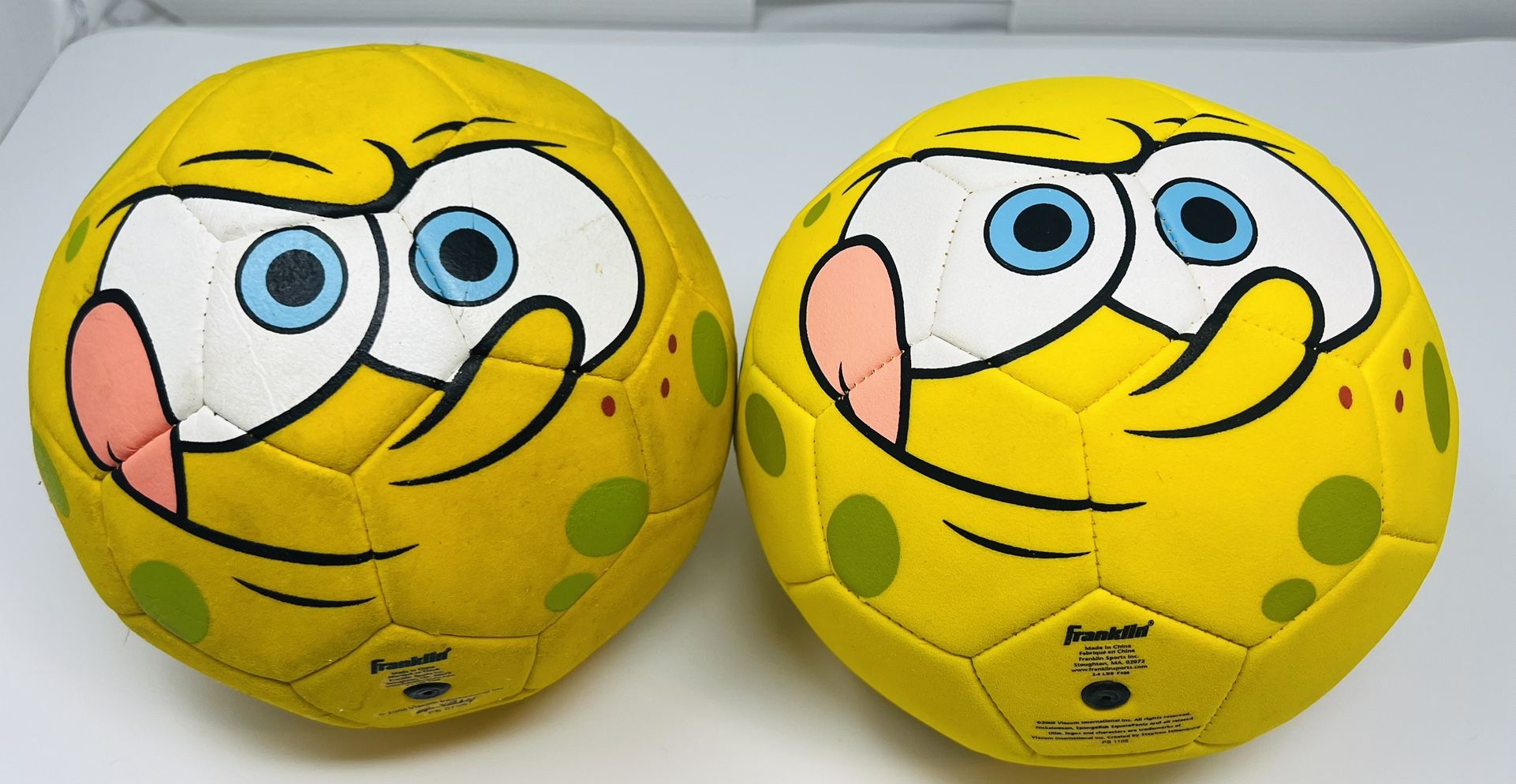 Franklin Spongebob Squarepants 22” Circumference Soft Soccer Balls