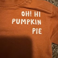 Super Cute 3 Month Baby Fall Pumpkin Outfit lot