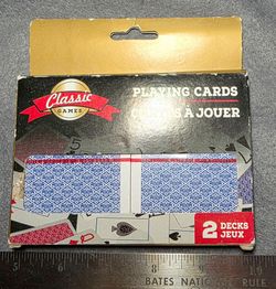 Never opened 2 decks of playing cards