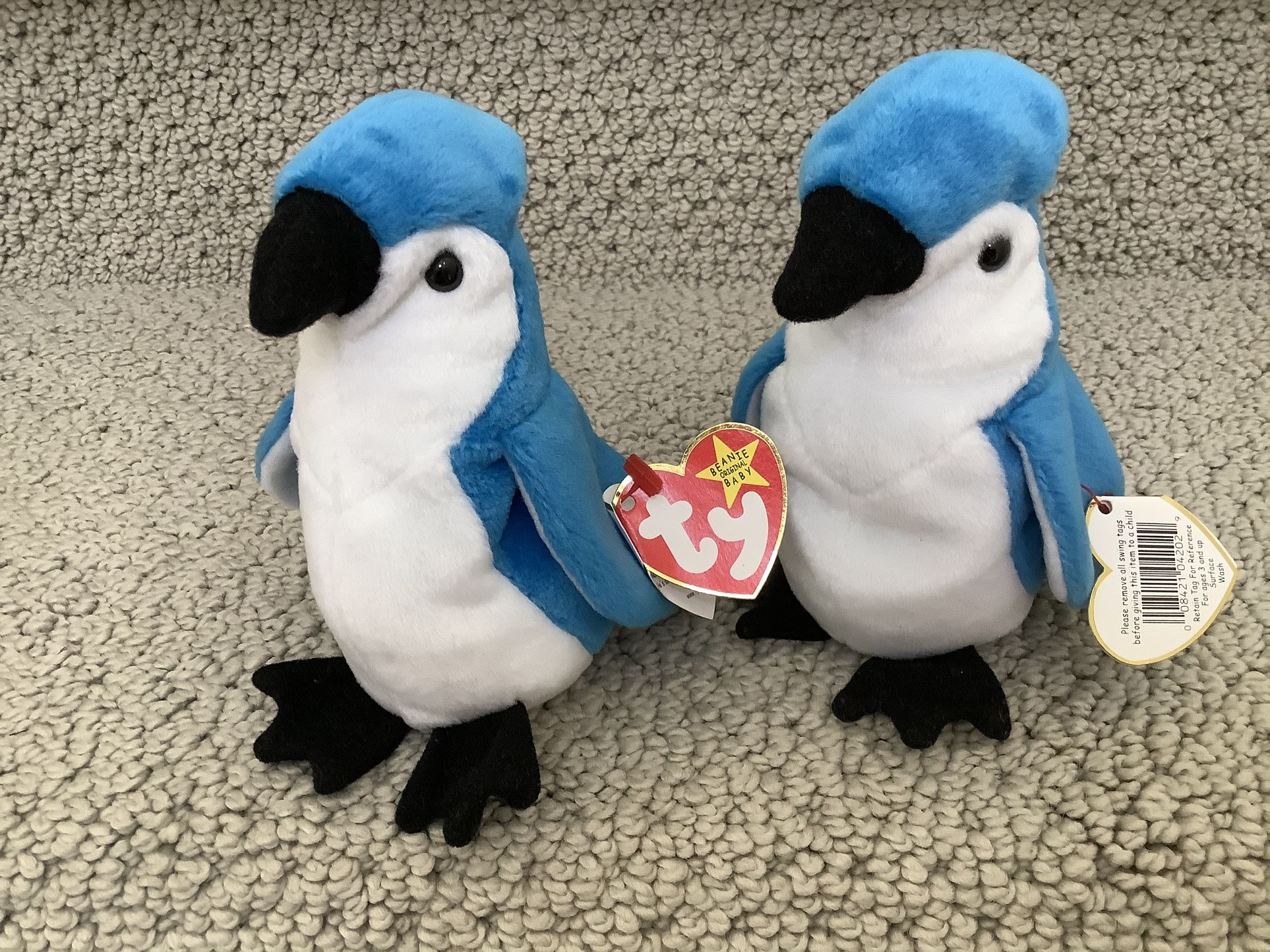 New Retired TY Beanie Babies Birds ($6 Each)