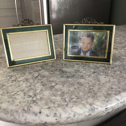 Green/Gold Set Of (2) Frames